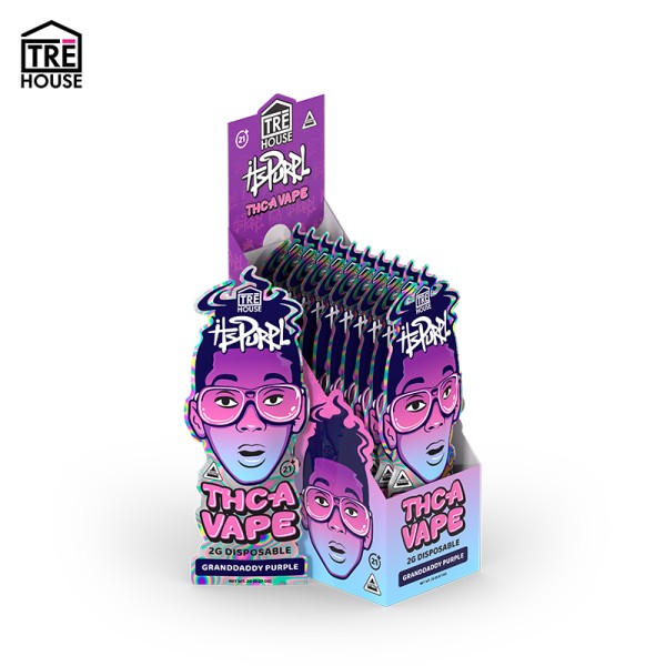 TRE HOUSE ITsPURPL THC-A DISPOSABLE VAPE 2GM/10CT/PK